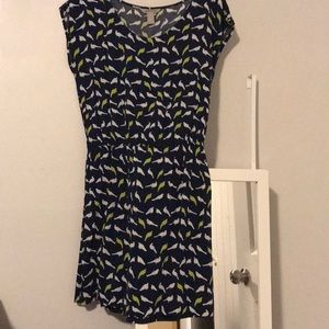 Super cute bird pattered dress!